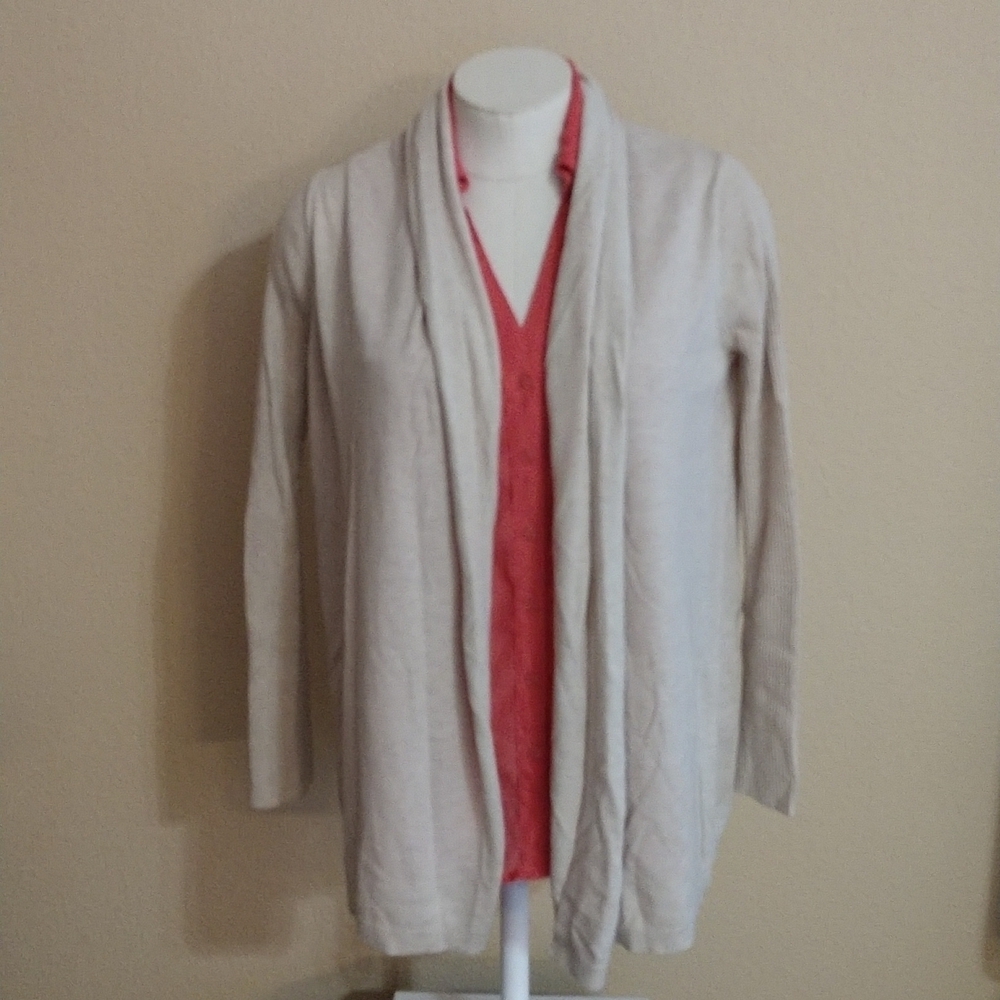 Loft Lightweight Open Front Cardigan Size M